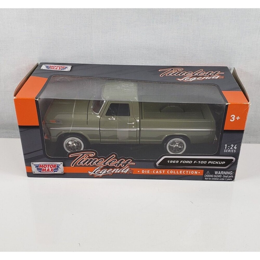 Ford F-100 Pickup Truck 1969 Timeless Legends Motormax 1:24 Diecast NEW SEALED